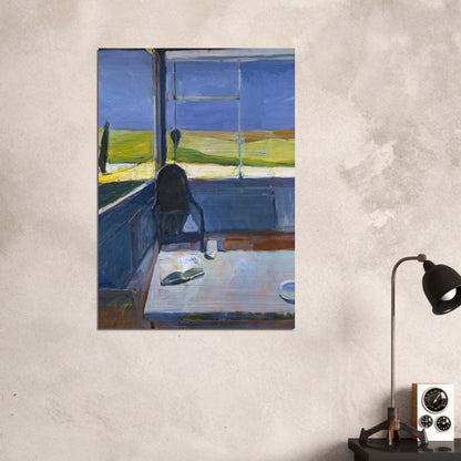 Interior with Book - Richard Diebenkorn Brushed Aluminum Print - 70x100 cm / 28x40 inches | Richard Diebenkorn Aluminum Print | Richard Diebenkorn Prints
