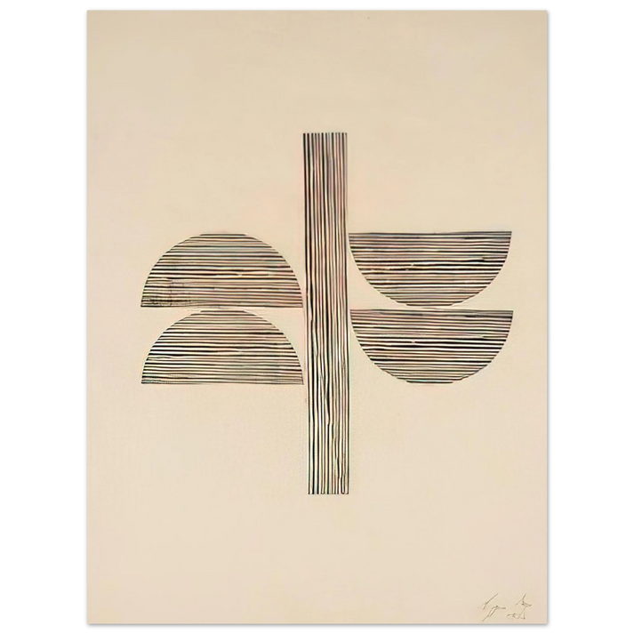 Lygia Pape - Tecelar - 1956  75x100 cm / 30x40inches Fine Art Poster