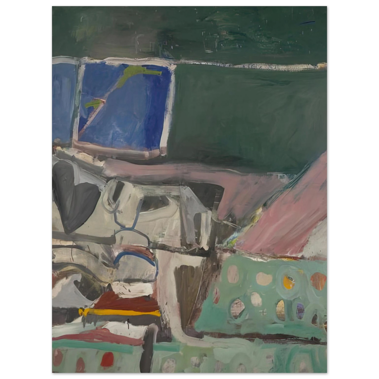 Richard Diebenkorn - Berkeley #58  75x100 cm / 30x40inches Fine Art Poster
