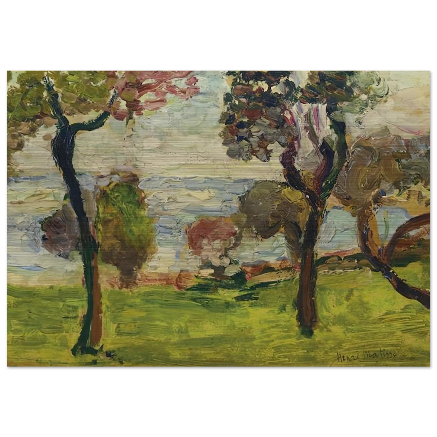 PAYSAGE 1898 - Henri Matisse Brushed Aluminum Print - 70x100 cm / 28x40 inches | Henri Matisse Aluminum Print | Henri Matisse Prints
