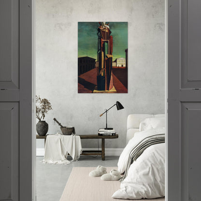 THE GREAT METAPHYSICIAN 1917 - Giorgio de Chirico Brushed Aluminum Print - 70x100 cm / 28x40 inches | Giorgio de Chirico Aluminum Print | Giorgio de Chirico Prints