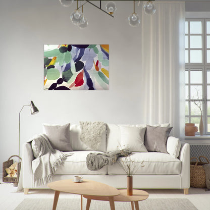Seven Green Leagues - Alice Baber Brushed Aluminum Print - 70x100 cm / 28x40 inches | Alice Baber Aluminum Print | Alice Baber Prints