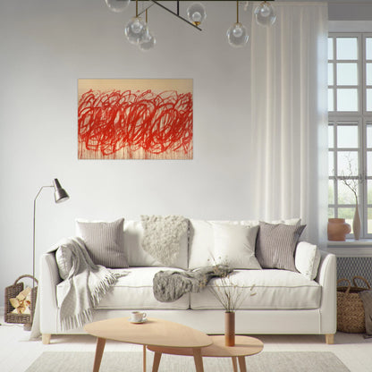 Untitled  Bacchus  - Cy Twombly Brushed Aluminum Print - 70x100 cm / 28x40 inches | Cy Twombly Aluminum Print | Cy Twombly Prints