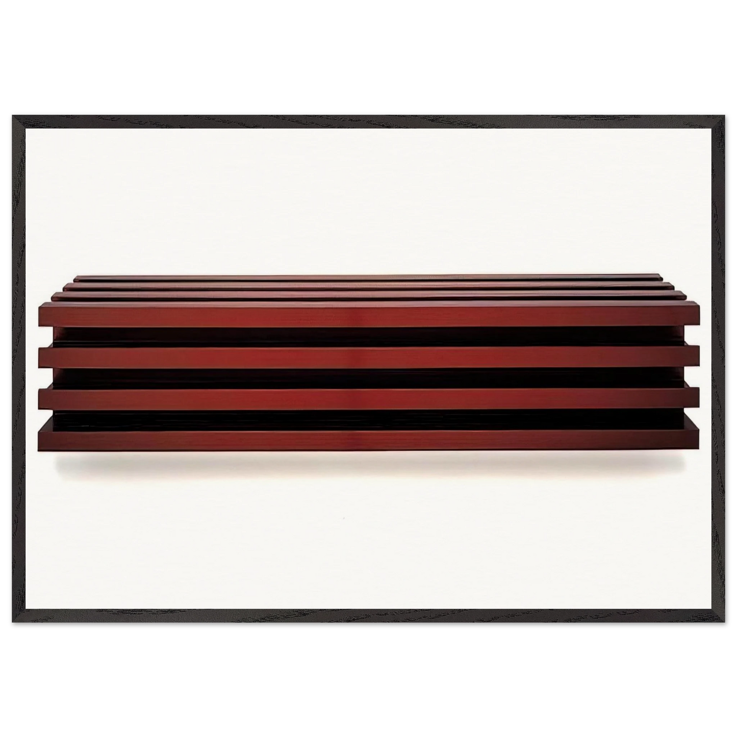 Untitled Aluminum - 1991 - Donald Judd 70x100 cm / 28x40 inches Framed Art Print – Black Wooden Frame