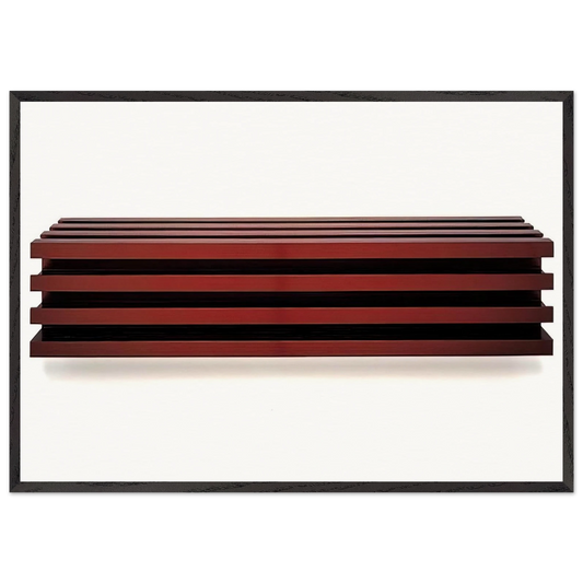 Untitled Aluminum - 1991 - Donald Judd 70x100 cm / 28x40 inches Framed Art Print – Black Wooden Frame