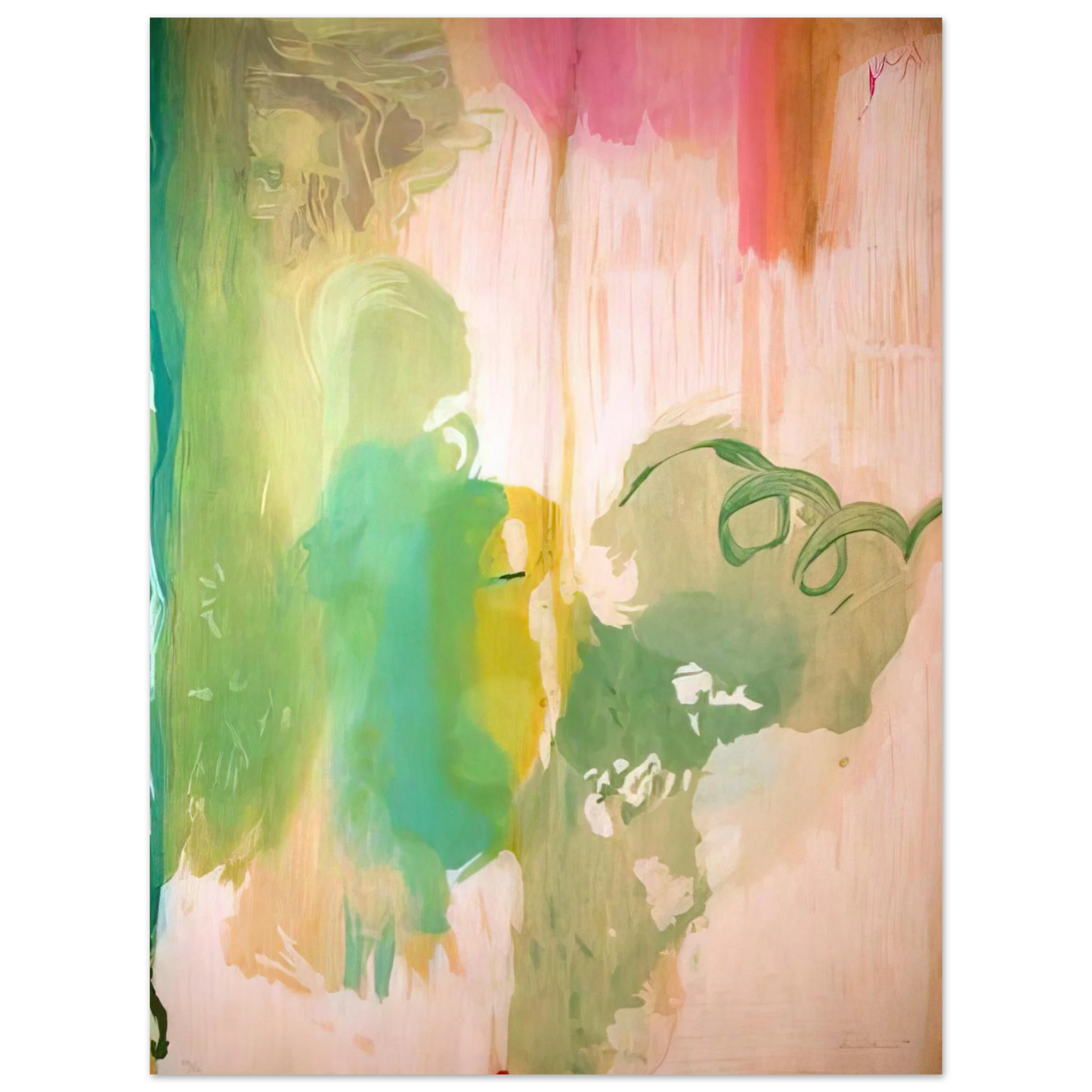 Helen Frankenthaler - Snow Pines - 2004 Wall art - 15x20 cm / 6x8 inches - Fine Art Poster-canvas - -