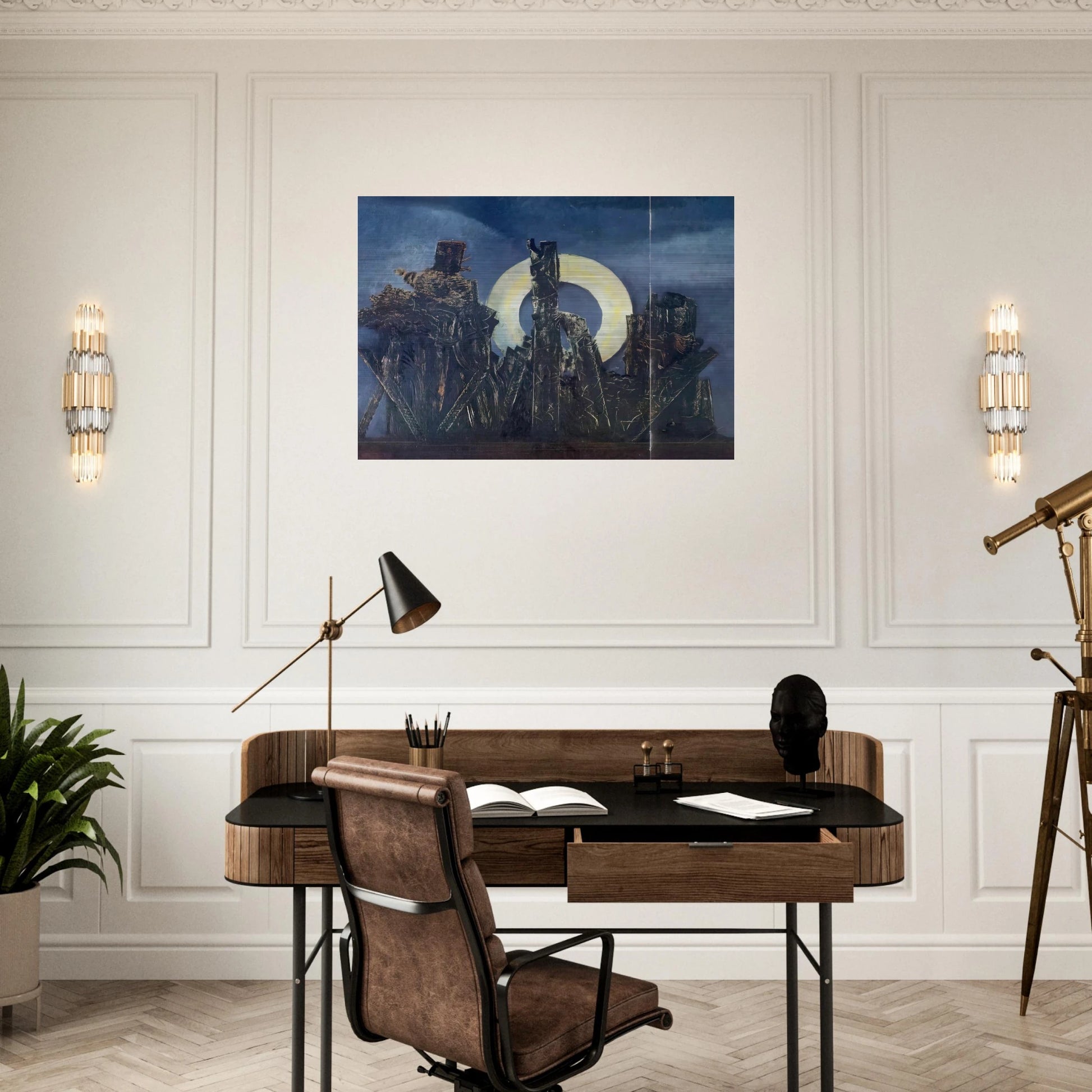 The large forest - Max Ernst Brushed Aluminum Print - 70x100 cm / 28x40 inches | Max Ernst Aluminum Print | Max Ernst Prints