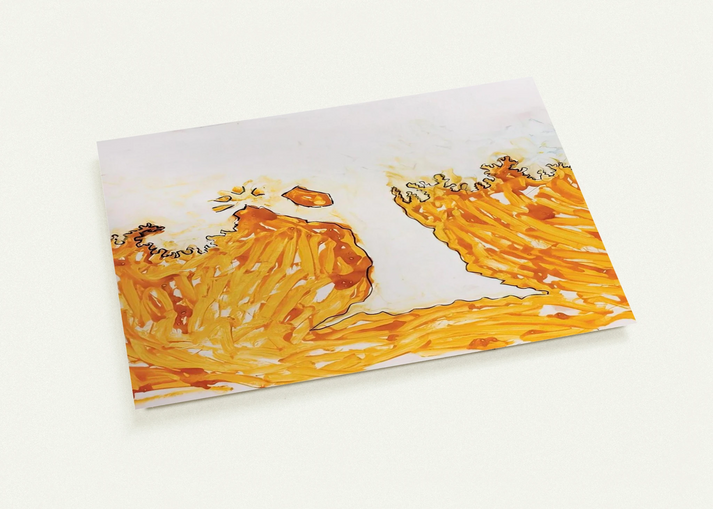 L'arbre en automne - Art Informel By Mario Schifano Pack of 10 Post Cards | Mario Schifano Post Cards | A6 (10.5 x 14.8 cm) - 4.1 x 5.8 inches
