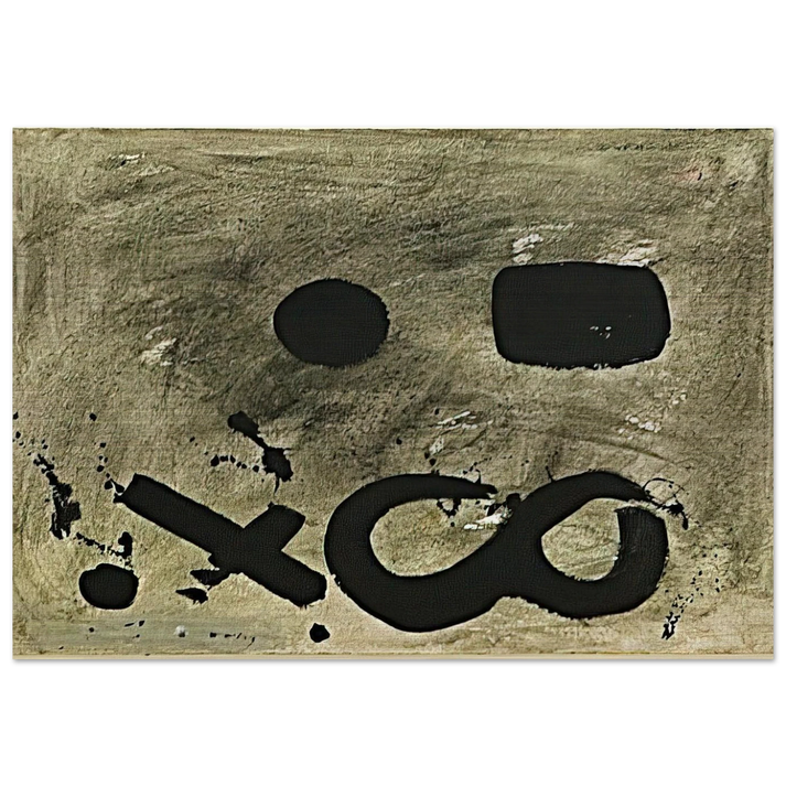 Figure Eight - 1967 - Adolph Gottlieb Brushed Aluminum Print - 70x100 cm / 28x40 inches | Adolph Gottlieb Aluminum Print | Adolph Gottlieb Prints