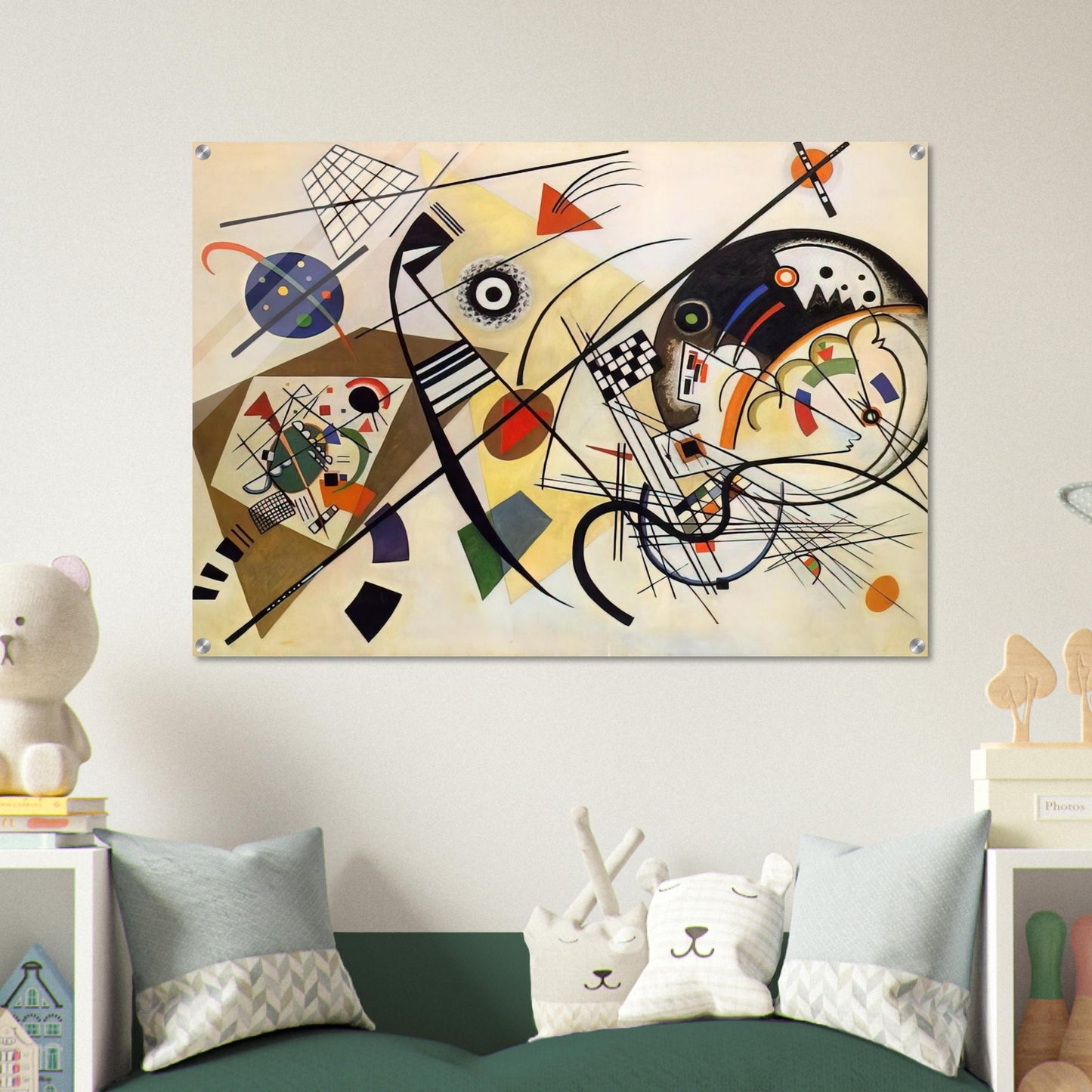 TRANSVERSE LINE 1923 - Wassily Kandinsky Acrylic Print - 70x100 cm / 28x40″ inches