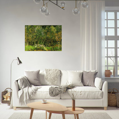 The Grove - Vincent van Gogh Brushed Aluminum Print - 70x100 cm / 28x40 inches | Vincent van Gogh Aluminum Print | Vincent van Gogh Prints