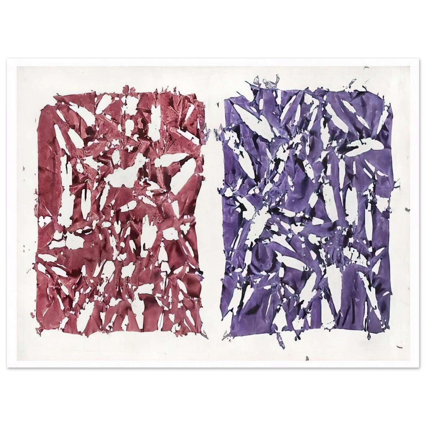Simon Hantai - Tabula - 1981  75x100 cm / 30x40inches Fine Art Poster
