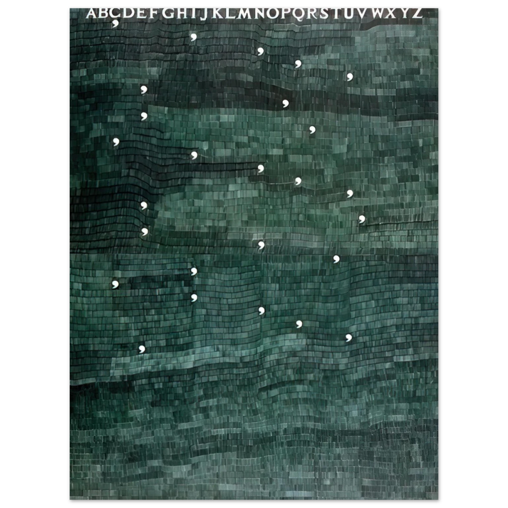 Alighiero Boetti - CINQUE PER CINQUE VENTICINQUE 1983  75x100 cm / 30x40inches Fine Art Poster