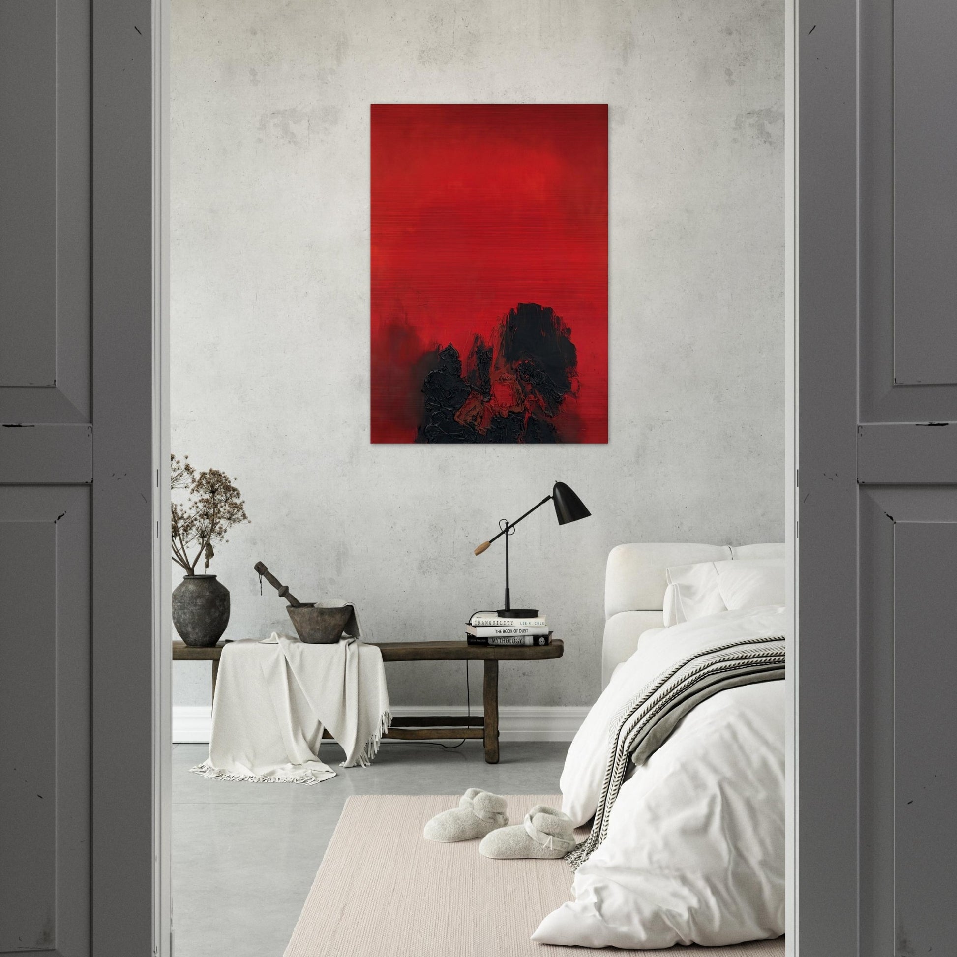 UNTITLED 1961 - Luis Feito Brushed Aluminum Print - 70x100 cm / 28x40 inches | Luis Feito Aluminum Print | Luis Feito Prints