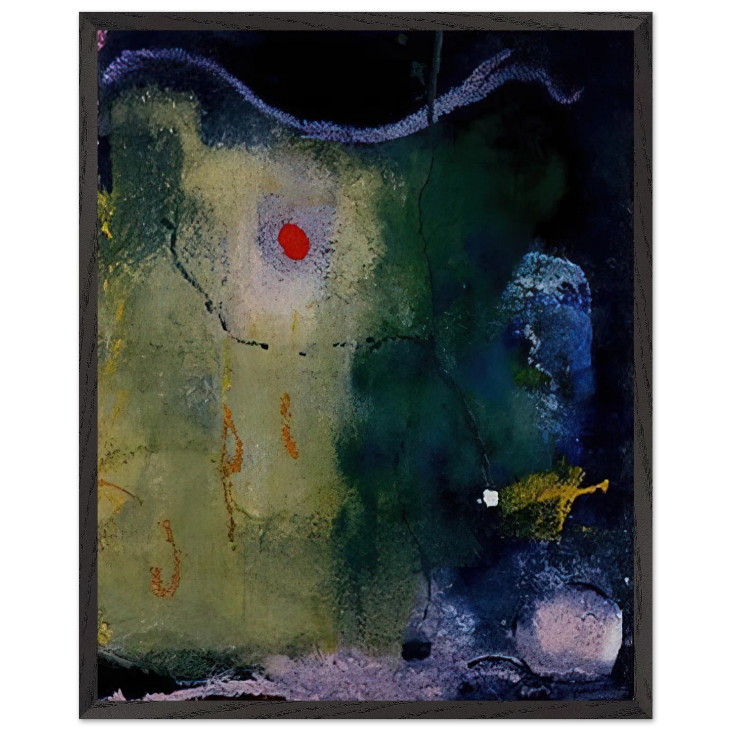 Helen Frankenthaler - The Other Side of the Moon - 1995 Wall art - 45x60 cm / 18x24 inches - Fine Art Poster-canvas - -