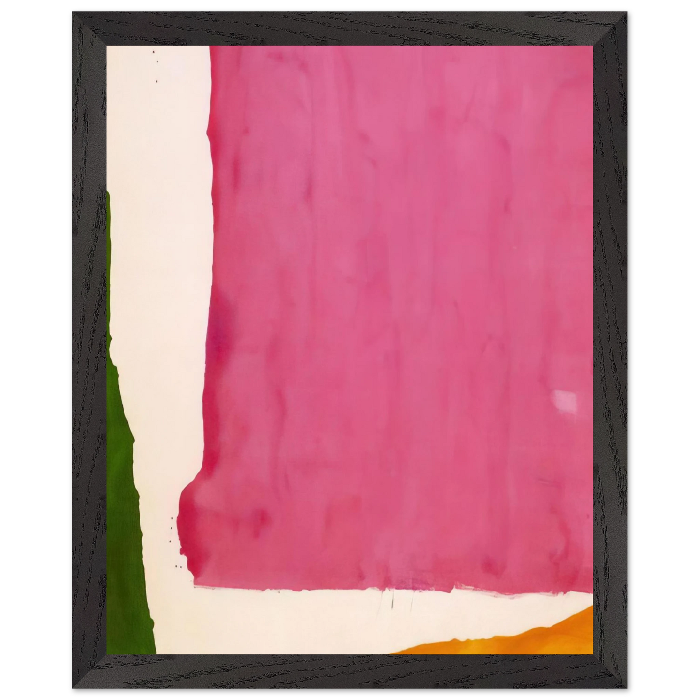 Helen Frankenthaler - Mauve District - 1966 Wall art - 45x60 cm / 18x24 inches - Premium Wooden Framed Poster With Fine Art Paper-canvas - Black frame