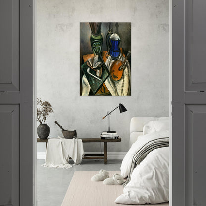 STILL LIFE 1914 - Andre Derain Brushed Aluminum Print - 70x100 cm / 28x40 inches | Andre Derain Aluminum Print | Andre Derain Prints