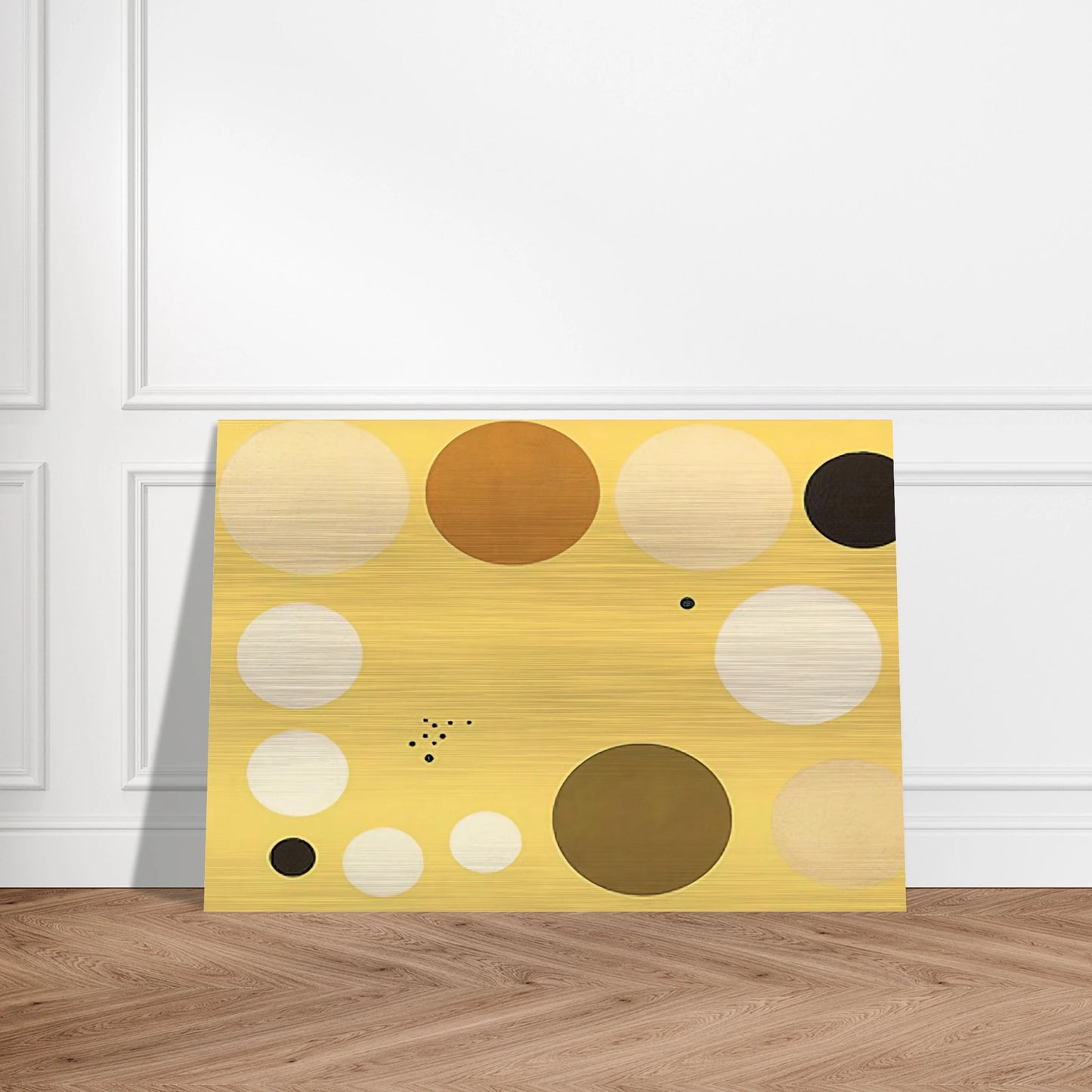 Carta celeste en amarillo n° 1 - 1953 1 - Lolo Soldevilla Brushed Aluminum Print - 70x100 cm / 28x40 inches | Lolo Soldevilla Aluminum Print | Lolo Soldevilla Prints