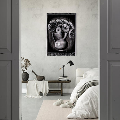 EMBLEMATA VASE - MC Escher Brushed Aluminum Print - 70x100 cm / 28x40 inches | MC Escher Aluminum Print | MC Escher Prints