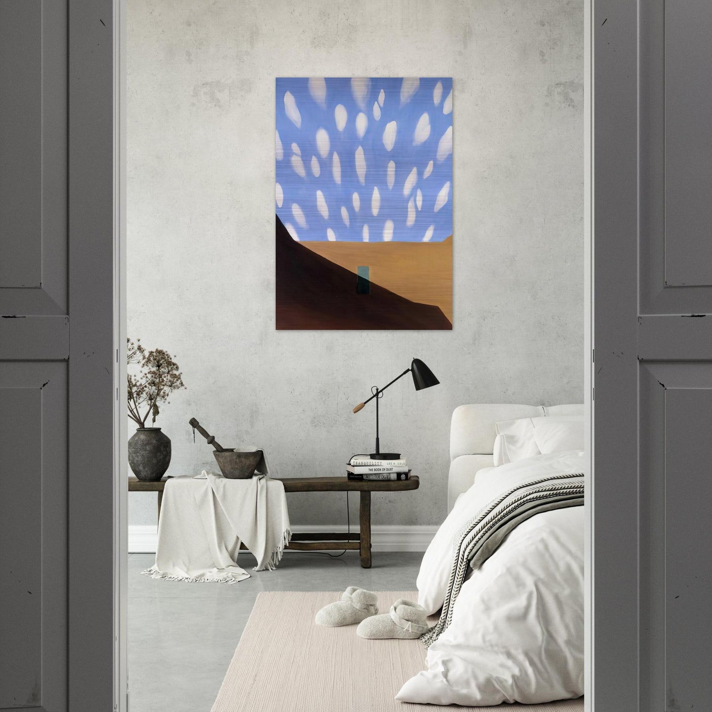 In the Patio VIII - Georgia O'Keeffe Brushed Aluminum Print - 70x100 cm / 28x40 inches | Georgia O'Keeffe Aluminum Print | Georgia O'Keeffe Prints
