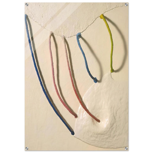 TOMORROW S APPLES 5 IN WHITE 1965 - Eva Hesse Acrylic Print - 70x100 cm / 28x40″ inches