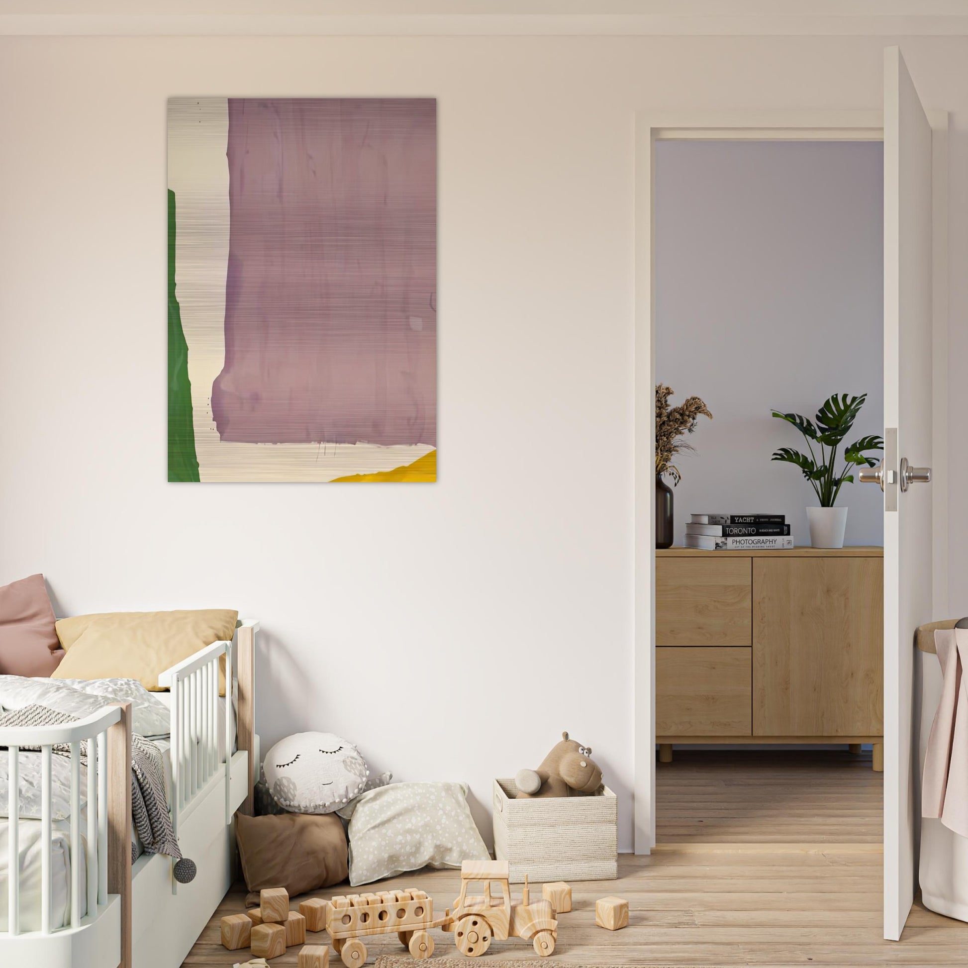 Mauve District, 1966- - Helen Frankenthaler Brushed Aluminum Print - 70x100 cm / 28x40 inches | Helen Frankenthaler Aluminum Print | Helen Frankenthaler Prints
