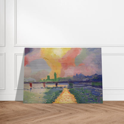 CHARING CROSS BRIDGE LONDON 1906 - Andre Derain Brushed Aluminum Print - 70x100 cm / 28x40 inches | Andre Derain Aluminum Print | Andre Derain Prints