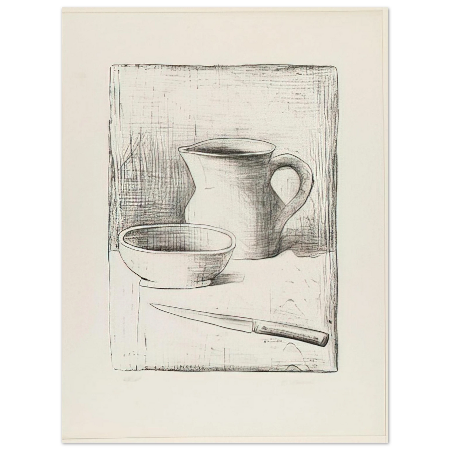 Carlo Carra - STILL LIFE 1944  75x100 cm / 30x40inches Fine Art Poster
