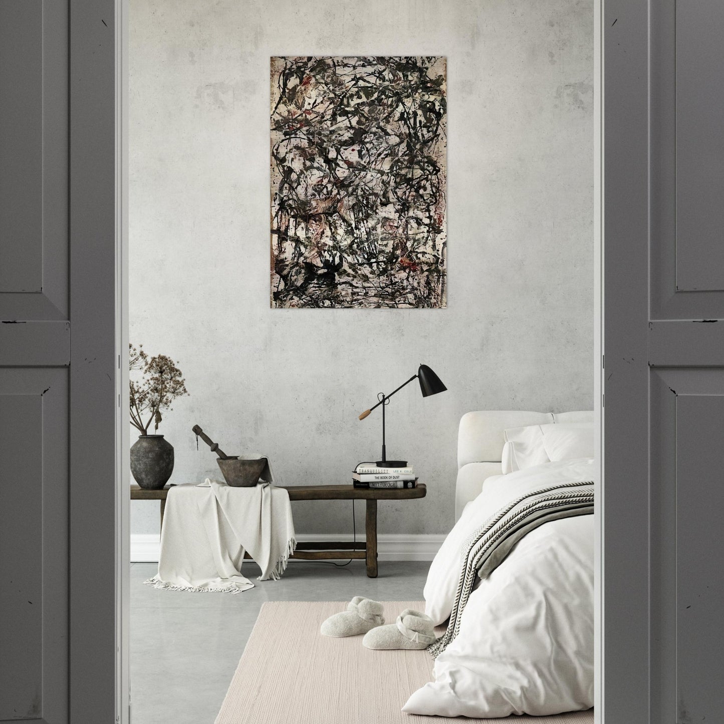 ENCHANTED FOREST 1947 - Jackson Pollock Brushed Aluminum Print - 70x100 cm / 28x40 inches | Jackson Pollock Aluminum Print | Jackson Pollock Prints