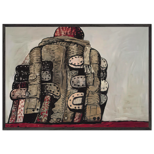 BACK VIEW - Philip Guston 70x100 cm / 28x40 inches Framed Art Print – Black Wooden Frame