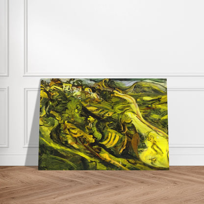 ROAD AT CAGNES - Chaim Soutine Brushed Aluminum Print - 70x100 cm / 28x40 inches | Chaim Soutine Aluminum Print | Chaim Soutine Prints