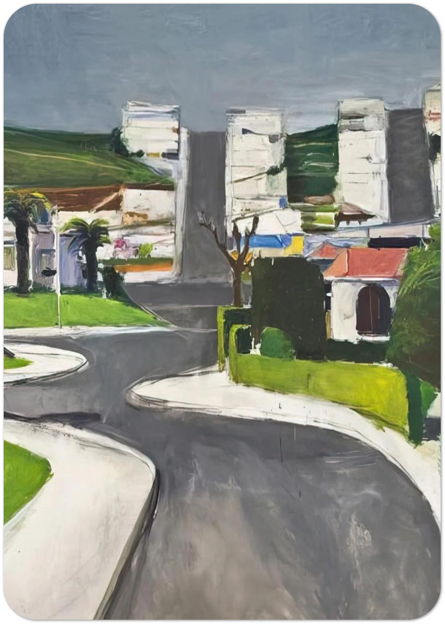 Ingleside By Richard Diebenkorn Pack of 10 Post Cards | Richard Diebenkorn Post Cards | A6 (10.5 x 14.8 cm) - 4.1 x 5.8 inches