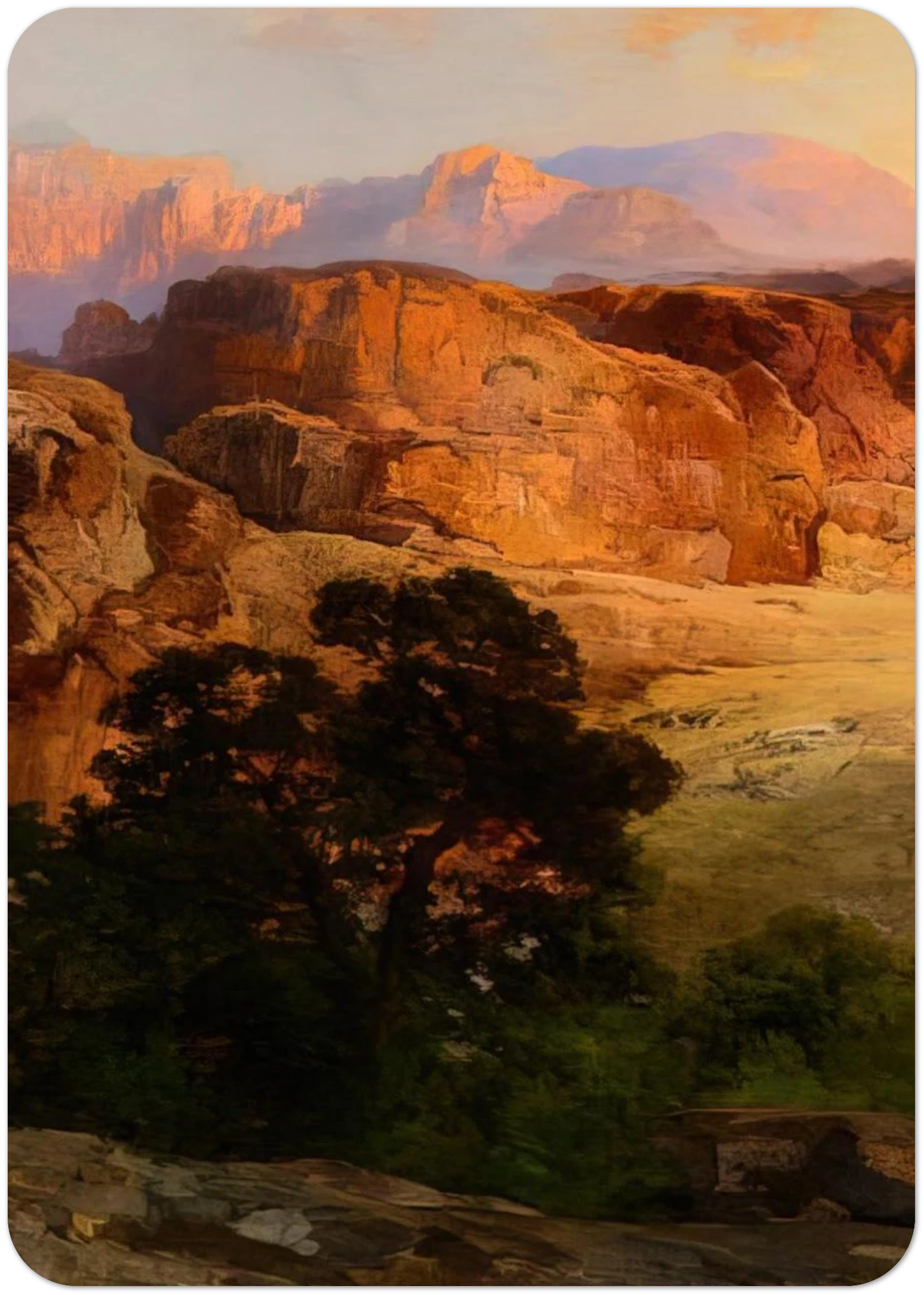 A Water Pocket Northern Arizona By Thomas Moran Pack of 10 Post Cards | Thomas Moran Post Cards | A6 (10.5 x 14.8 cm) - 4.1 x 5.8 inches