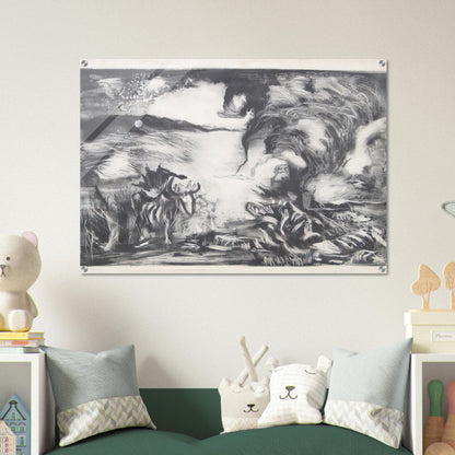 LANDSCAPE WITH STEER 1937 1 - Jackson Pollock Acrylic Print - 70x100 cm / 28x40″ inches