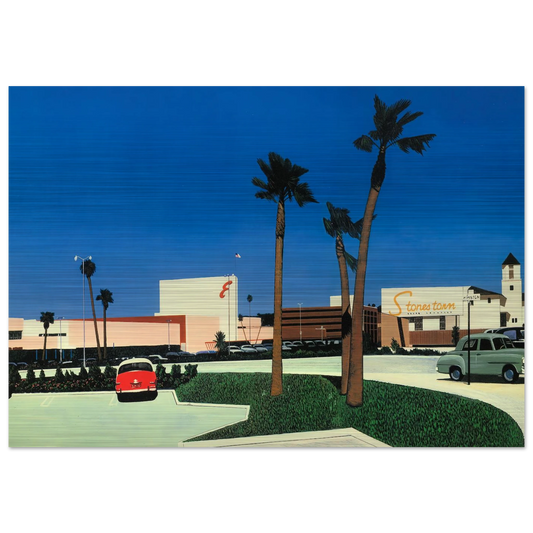 In the beginning Stonestown - Hiroshi Nagai Brushed Aluminum Print - 70x100 cm / 28x40 inches | Hiroshi Nagai Aluminum Print | Hiroshi Nagai Prints