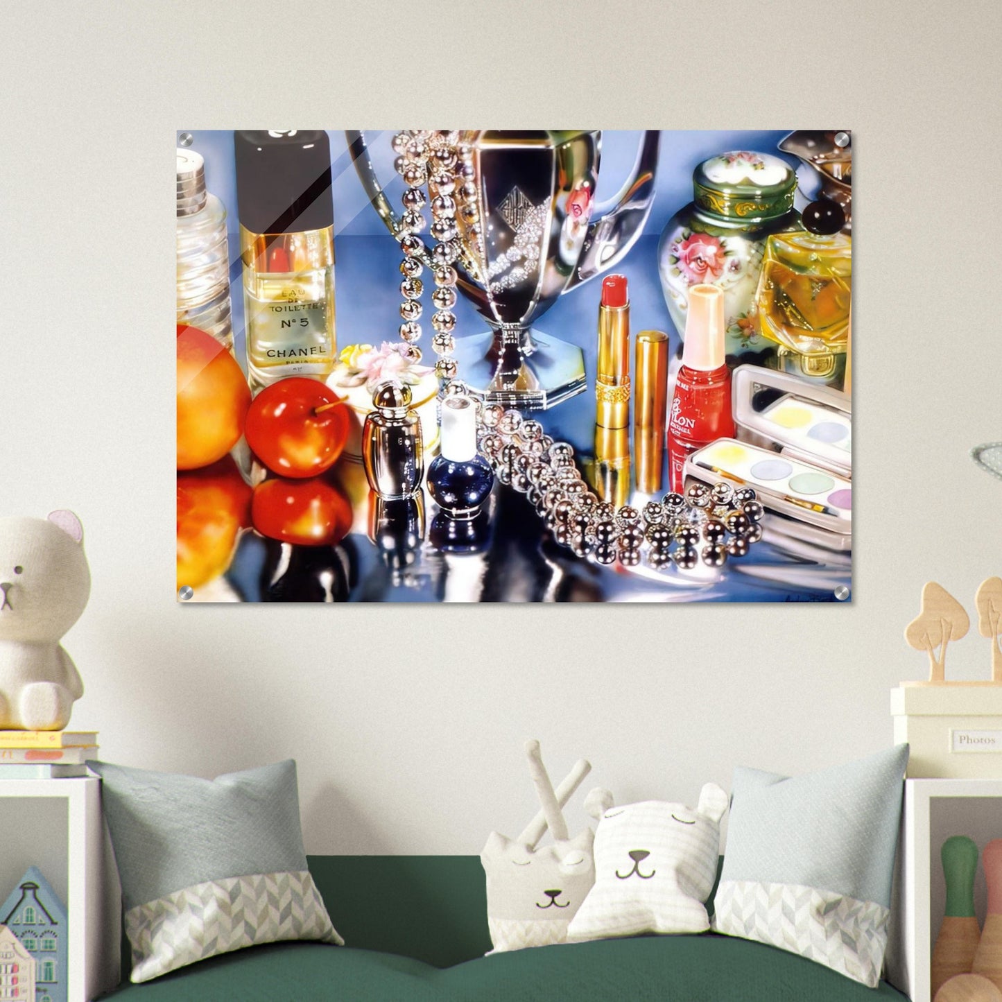 CHANEL 1974 - Audrey Flack Acrylic Print - 70x100 cm / 28x40″ inches