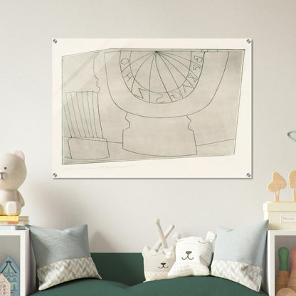 Turkish sundial  column - 1967 - Ben Nicholson Acrylic Print - 70x100 cm / 28x40″ inches