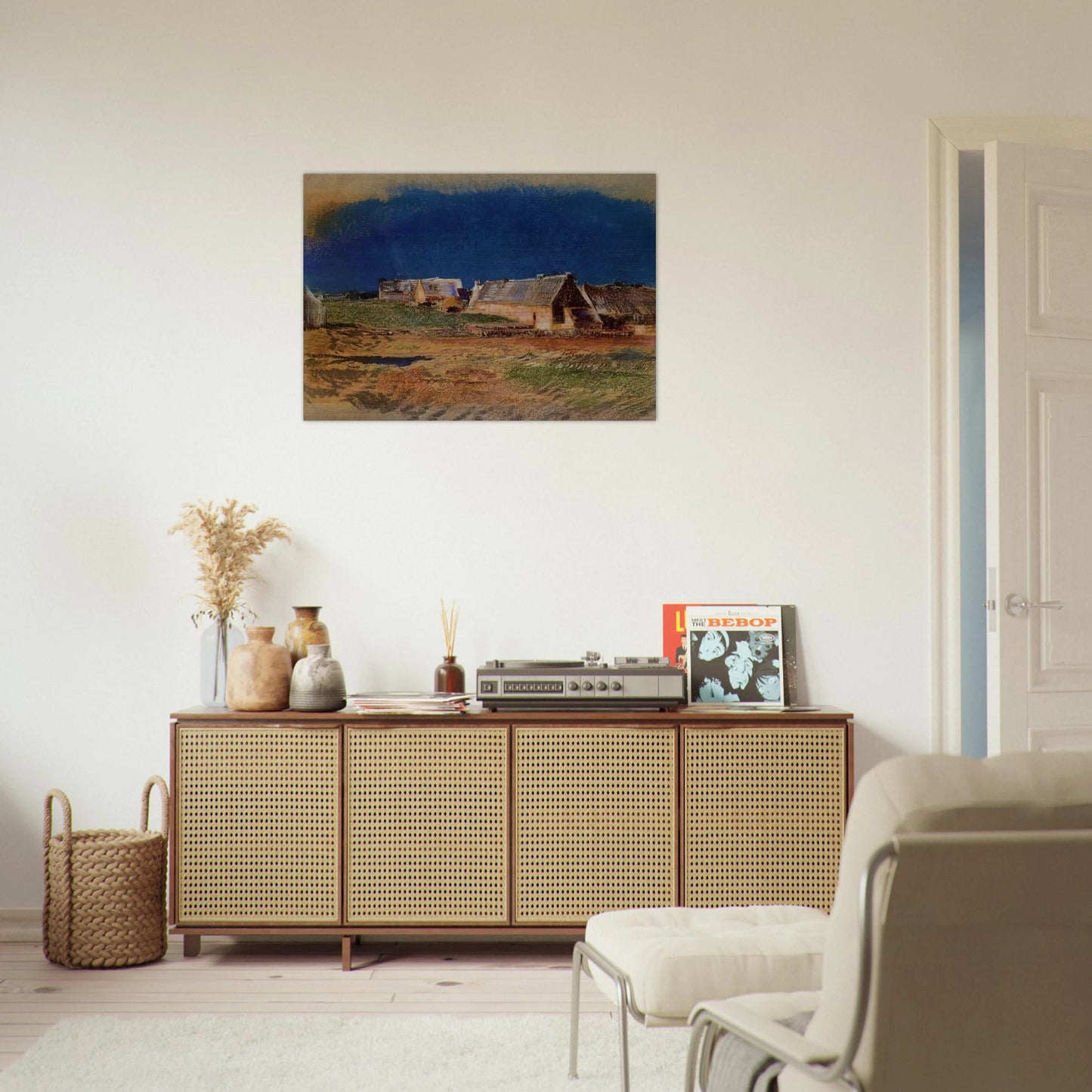 LANDSCAPE IN BRITTANY PEYRELEBADE - Odilon Redon Brushed Aluminum Print - 70x100 cm / 28x40 inches | Odilon Redon Aluminum Print | Odilon Redon Prints