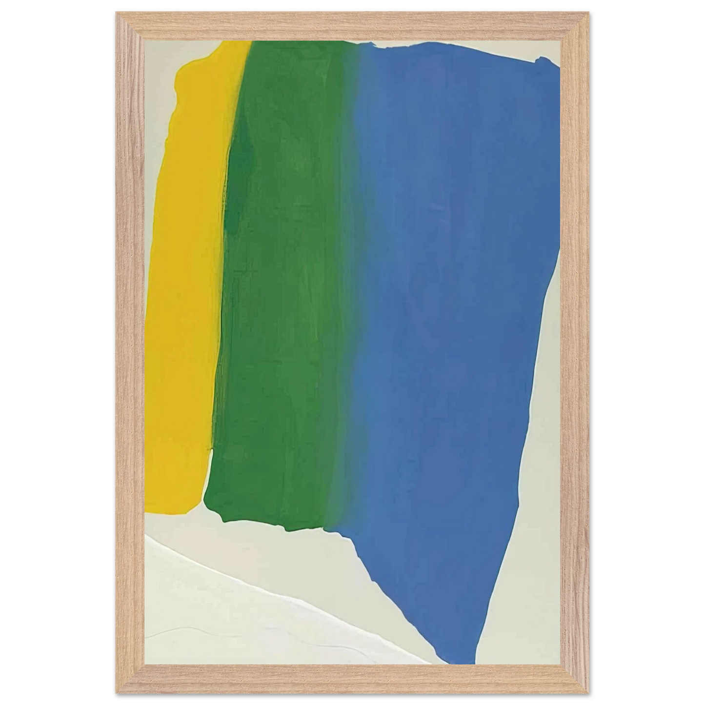 Helen Frankenthaler - Summer Insignia - 1969 Wall art - 60x80 cm / 24x32 inches - Premium Wooden Framed Poster With Fine Art Paper-canvas - Wood frame