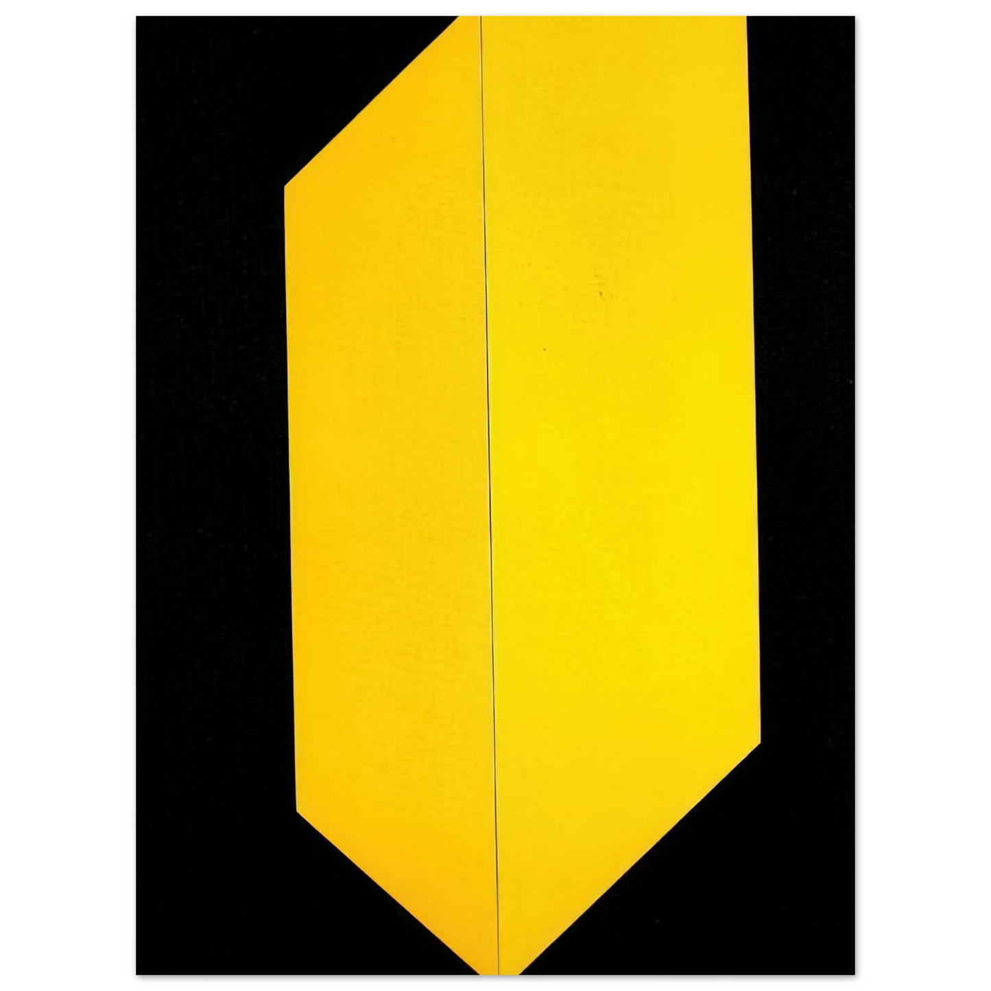 Carmen Herrera - Black and Yellow - 2009  75x100 cm / 30x40inches Fine Art Poster