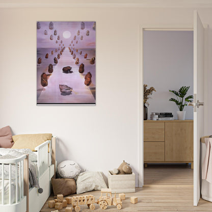 THE PATH OF ENIGMA - Salvador Dali Brushed Aluminum Print - 70x100 cm / 28x40 inches | Salvador Dali Aluminum Print | Salvador Dali Prints