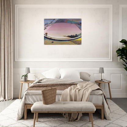 Reservoir - 1999 - Wayne Thiebaud Acrylic Print - 70x100 cm / 28x40″ inches