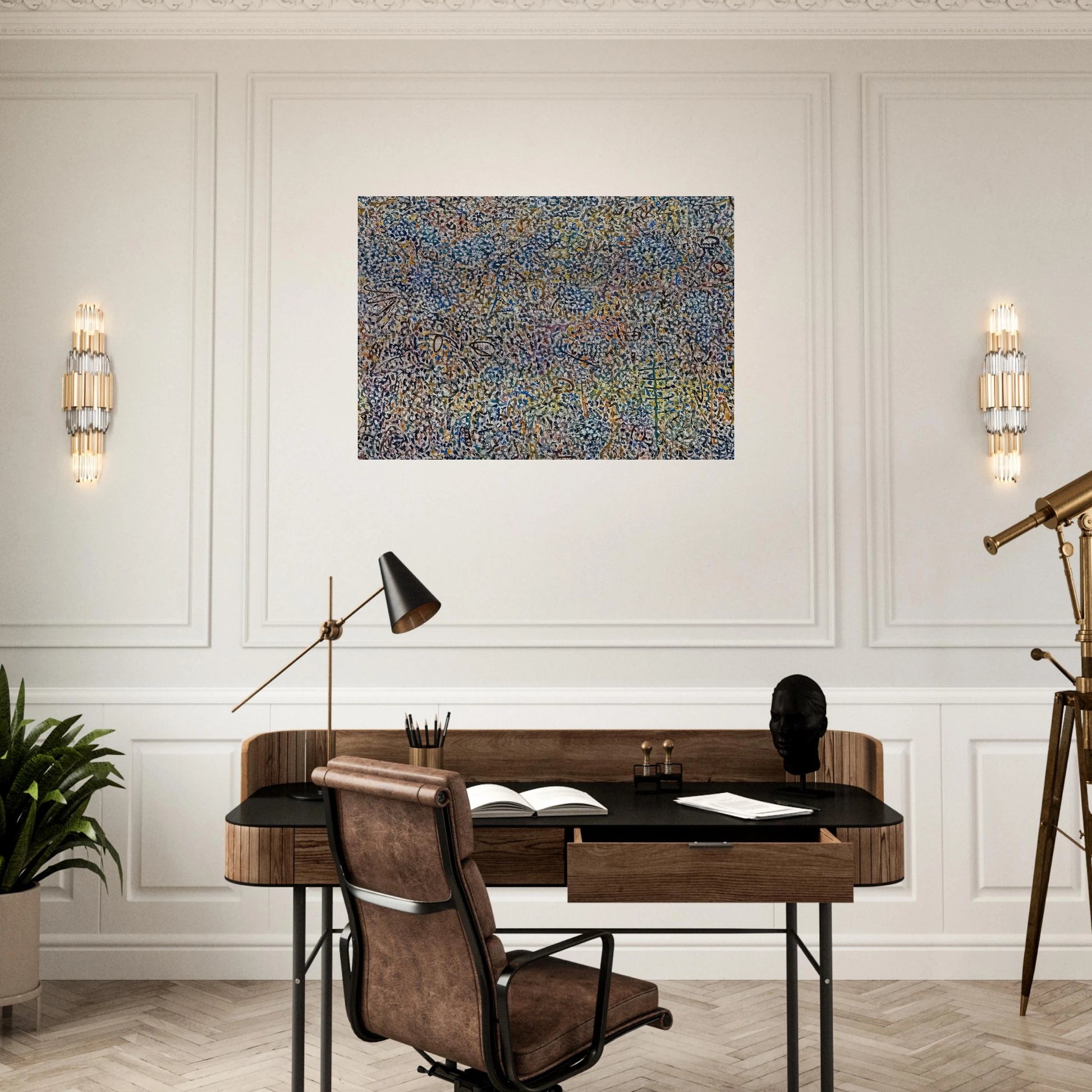 Presence Amaranth Garden - 1974 - Richard Pousette-Dart Brushed Aluminum Print - 70x100 cm / 28x40 inches | Richard Pousette-Dart Aluminum Print | Richard Pousette-Dart Prints