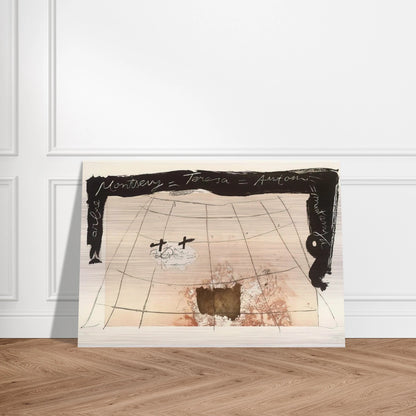 CARTOGRAPHY 1976 - Antoni Tapies Brushed Aluminum Print - 70x100 cm / 28x40 inches | Antoni Tapies Aluminum Print | Antoni Tapies Prints