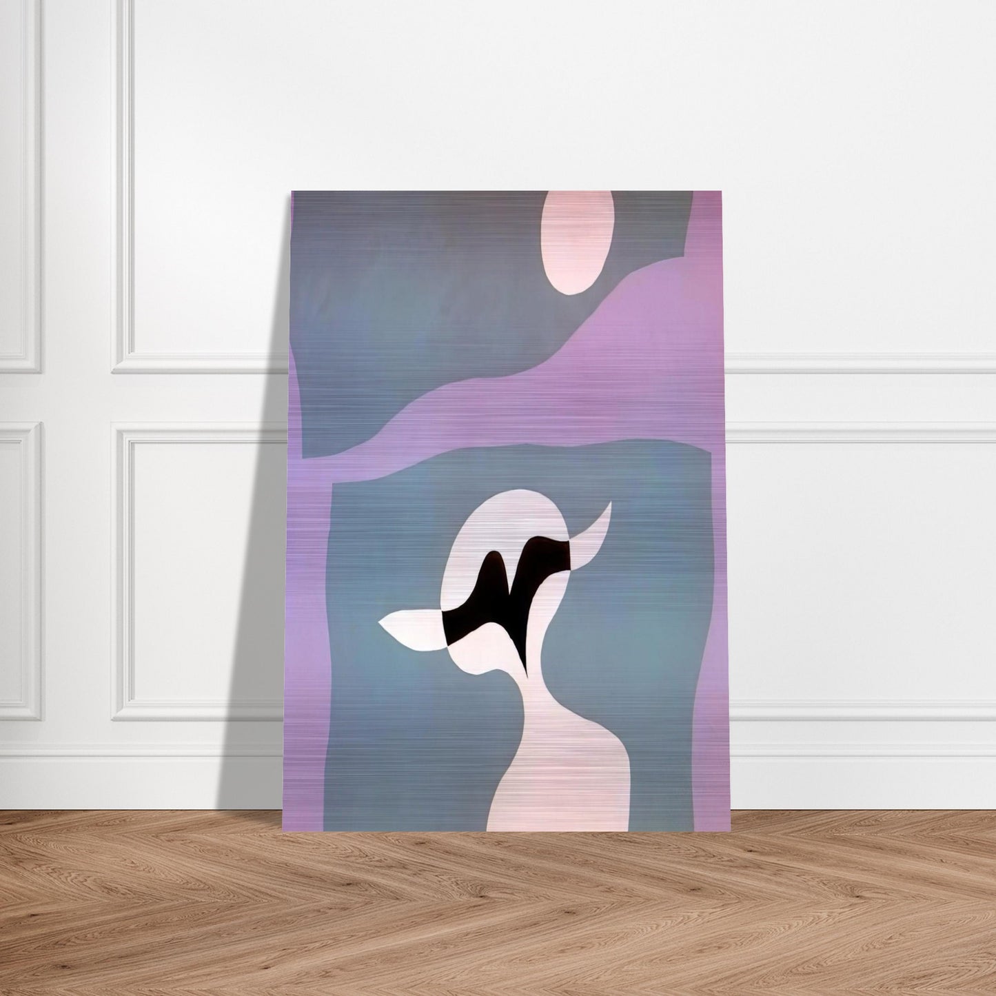 Man, mustache, navel - Jean Arp Brushed Aluminum Print - 70x100 cm / 28x40 inches | Jean Arp Aluminum Print | Jean Arp Prints
