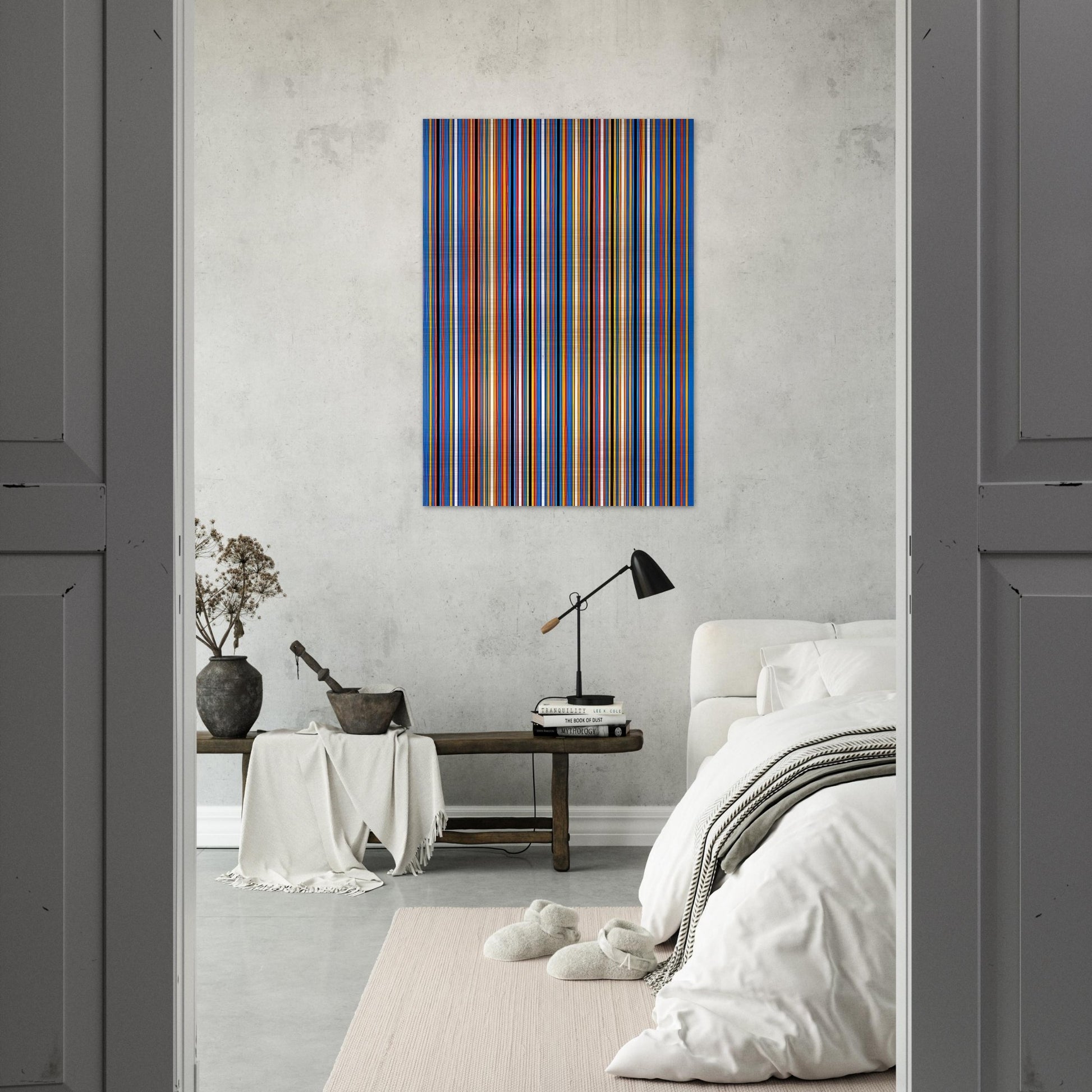 RA 2 1981 - Bridget Riley Brushed Aluminum Print - 70x100 cm / 28x40 inches | Bridget Riley Aluminum Print | Bridget Riley Prints