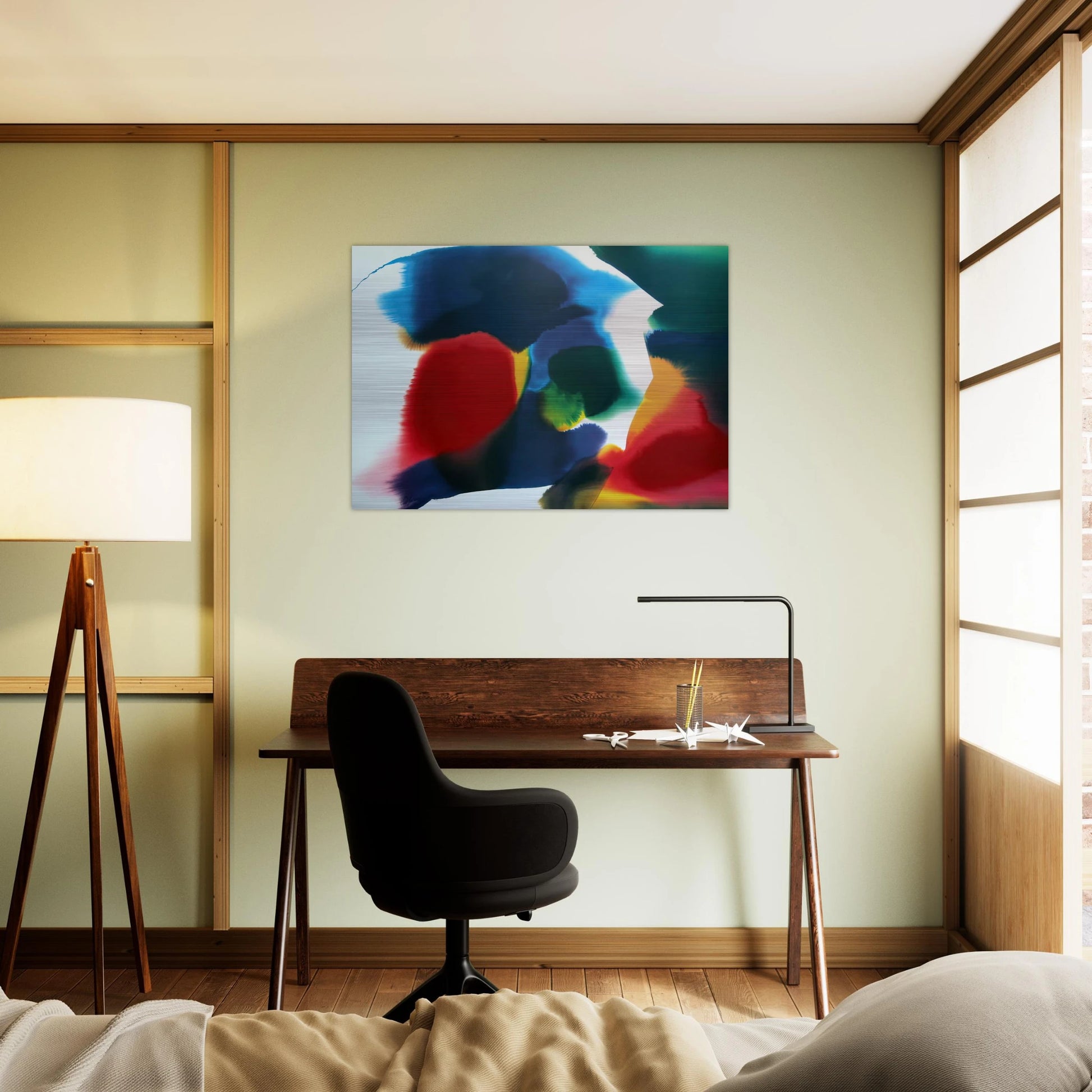 Phenomena Sherman Vortex - Paul Jenkins Brushed Aluminum Print - 70x100 cm / 28x40 inches | Paul Jenkins Aluminum Print | Paul Jenkins Prints