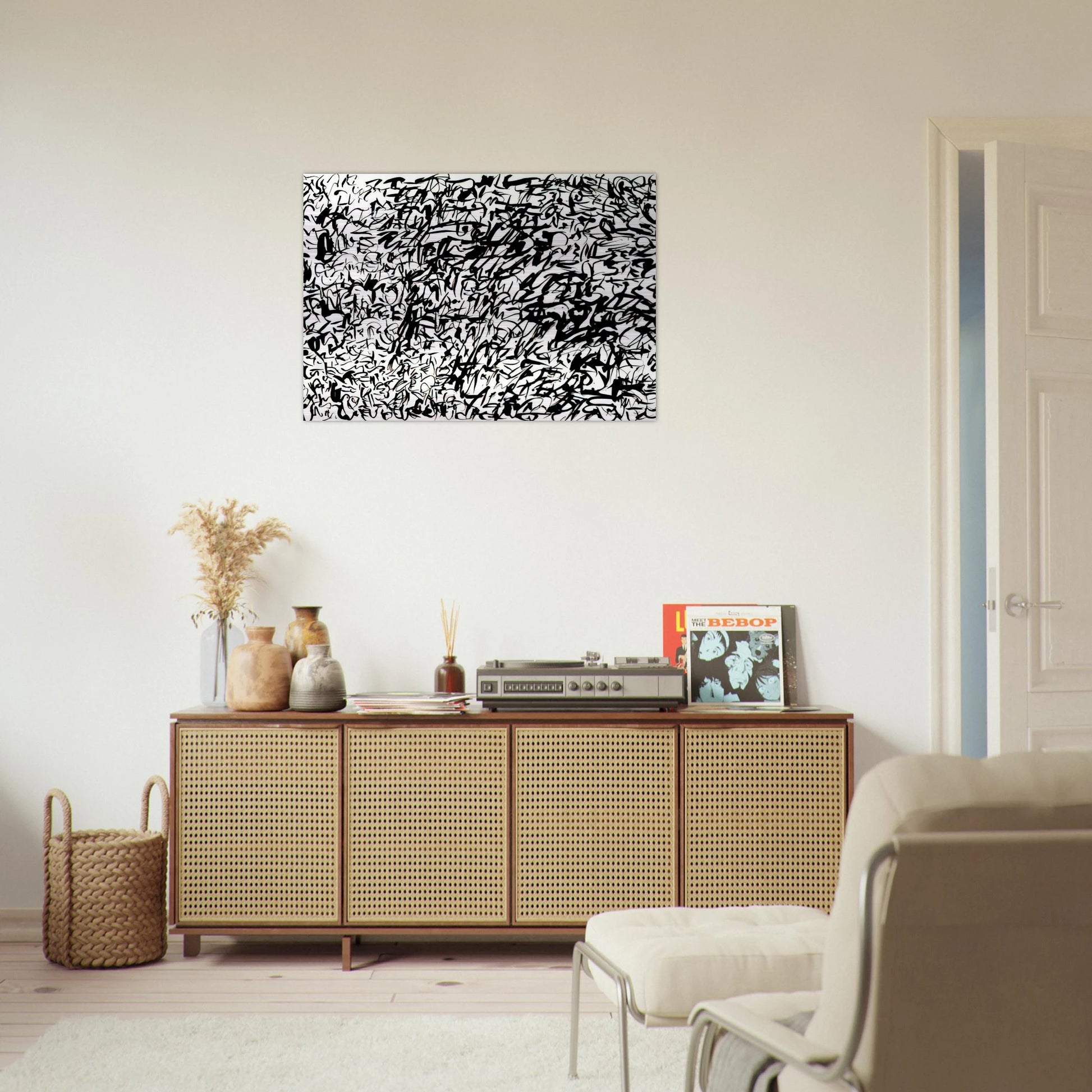 UNTITLED 1978 2 - Keith Haring Brushed Aluminum Print - 70x100 cm / 28x40 inches | Keith Haring Aluminum Print | Keith Haring Prints