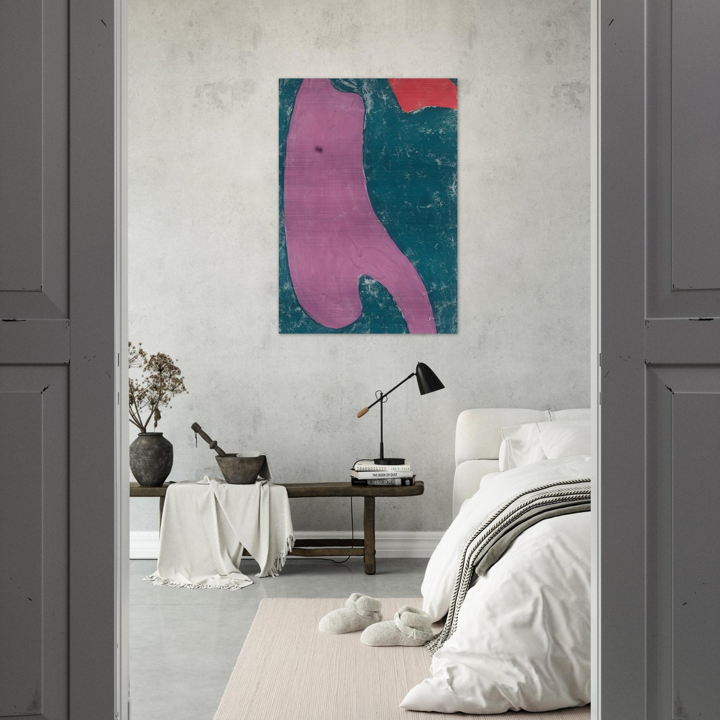Etude de tissu - 1946 - Serge Poliakoff Brushed Aluminum Print - 70x100 cm / 28x40 inches | Serge Poliakoff Aluminum Print | Serge Poliakoff Prints