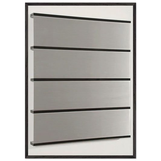 Untitled - 1986 - Donald Judd 70x100 cm / 28x40 inches Framed Art Print – Black Wooden Frame